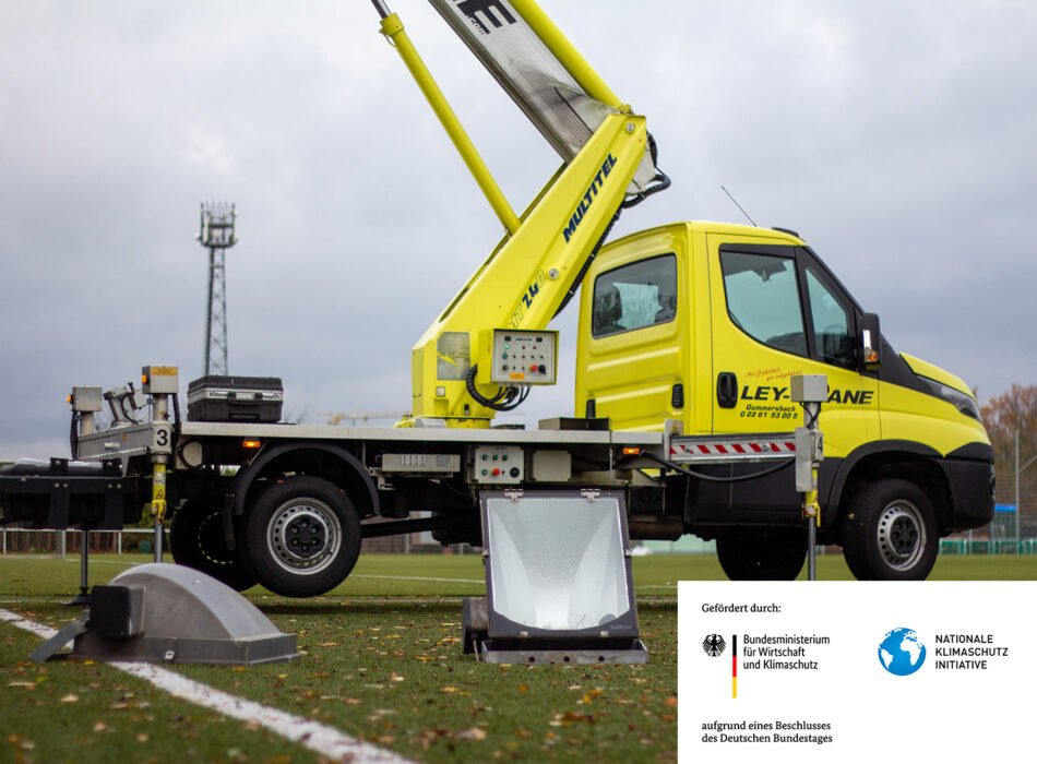 Neues LED- Flutlicht in Betrieb